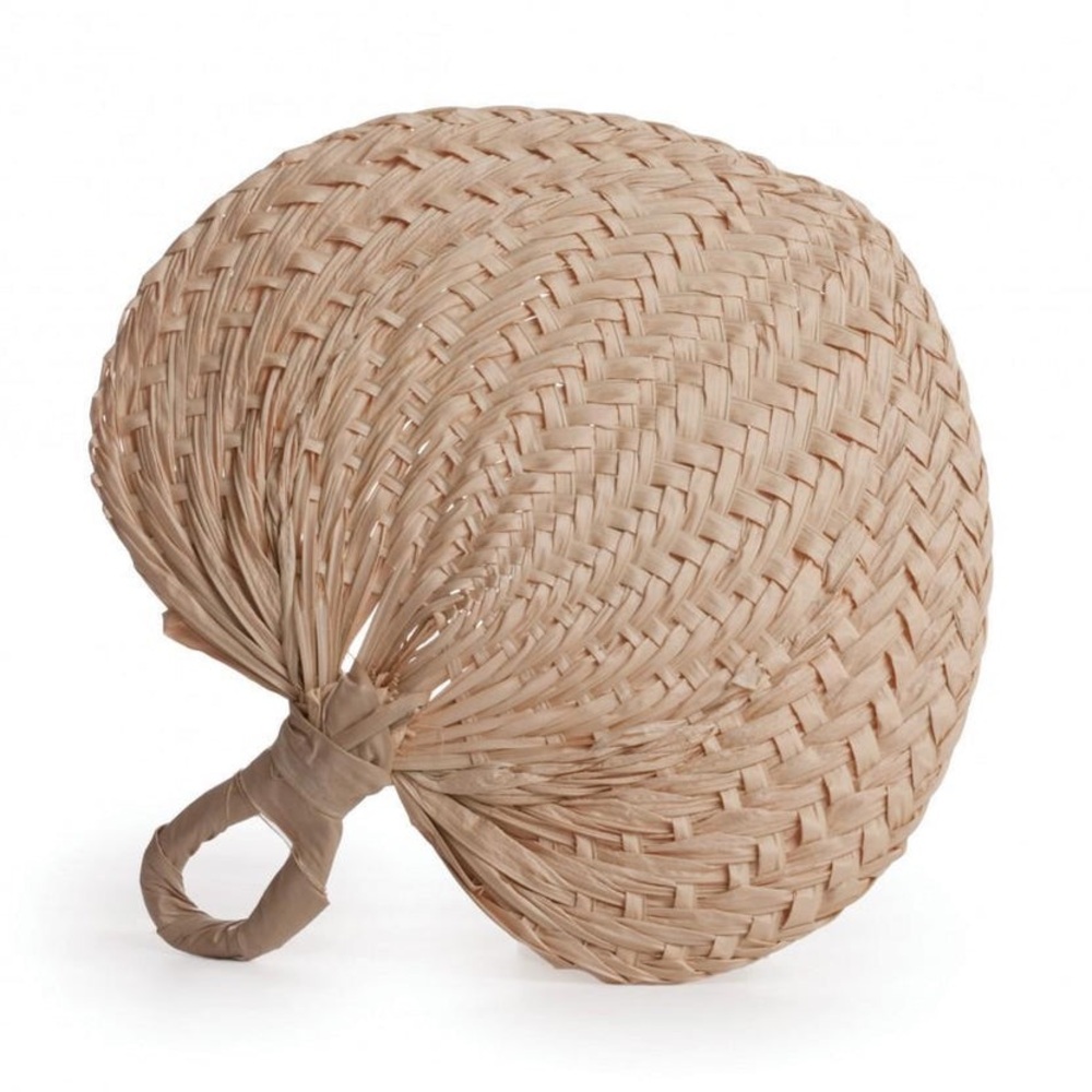 42 Raffia woven fans